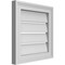 Ekena Millwork Vertical Surface Mount PVC Gable Vent: Functional, w/ 2"W x 1-1/2"P Brickmould Frame, 16"W x 16"H GVPVE16X1602SF - alternate 5